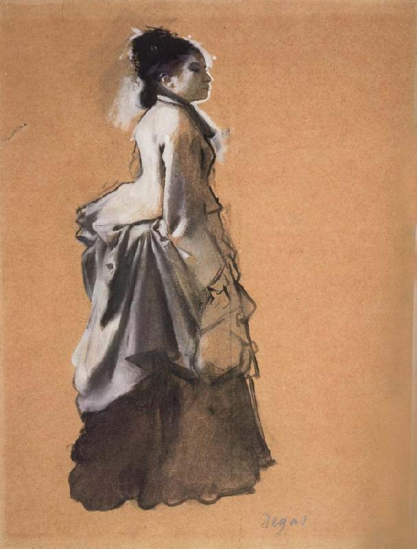 Edgar Degas Young Woman Street Costume oil painting image